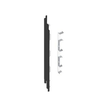 Eindkap+connector  links voor 2819 (5st) - Zwart eiken