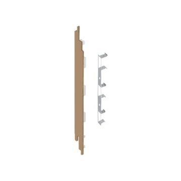 Eindkap+connector  links voor 2819 (5st) - Natuur eiken