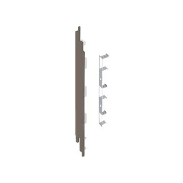 Eindkap+connector  links voor 2819 (5st) - Taupe eiken