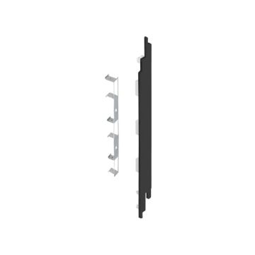 Eindkap+connector rechts voor 2819 (5st) - Zwart eiken