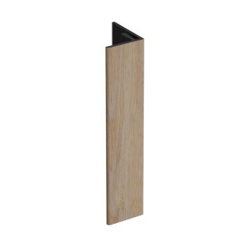 Verlengd eindprofiel 17x44mm Keralit - Natuur eiken