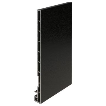 Keralit dakrandpaneel 200mm - Grafietzwart classic nerf