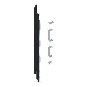 Eindkap+connector  links voor 2819 (5st) - Grafietzwart classic nerf