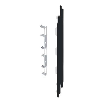 Eindkap+connector rechts voor 2819 (5st) - Grafietzwart classic nerf