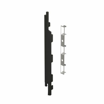 Eindkap+connector links voor 2815 (5st) - Grafietzwart classic nerf
