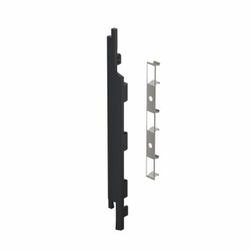 Eindkap+connector links voor 2815 (5st) - Zwart classic nerf