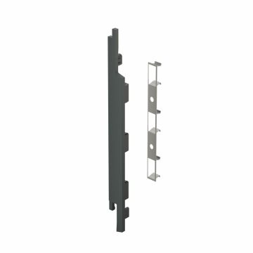 Eindkap+connector links voor 2815 (5st) - Antraciet classic nerf