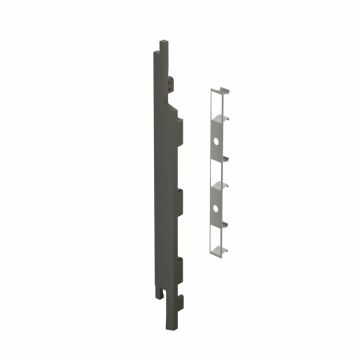 Eindkap+connector links voor 2815 (5st) - Basaltgrijs classic nerf