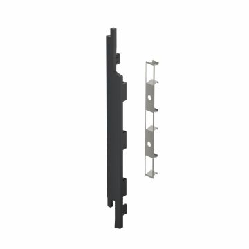 Eindkap+connector links voor 2815 (5st) - Zwart eiken