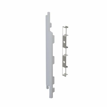 Eindkap+connector links voor 2815 (5st) - Wit eiken