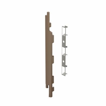 Eindkap+connector links voor 2815 (5st) - Natuur eiken