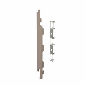 Eindkap+connector links voor 2815 (5st) - Taupe eiken