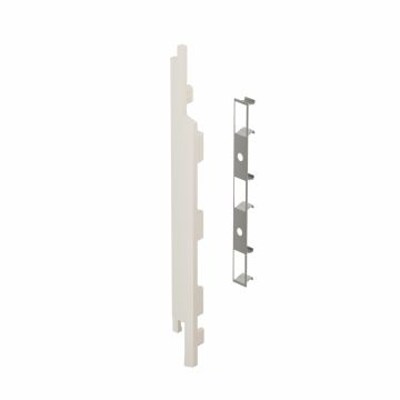 Eindkap+connector links voor 2815 (5st) - Wit classic nerf