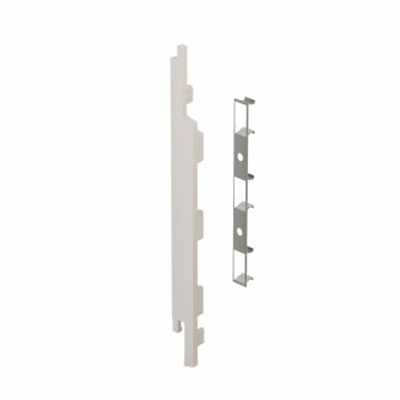Eindkap+connector links voor 2815 (5st) - Creme classic nerf