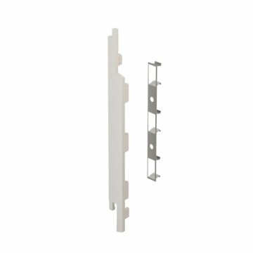 Eindkap+connector links voor 2815 (5st) - Snowwhite pure mat