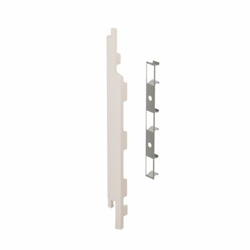 Eindkap+connector links voor 2815 (5st) - Sandcream pure mat