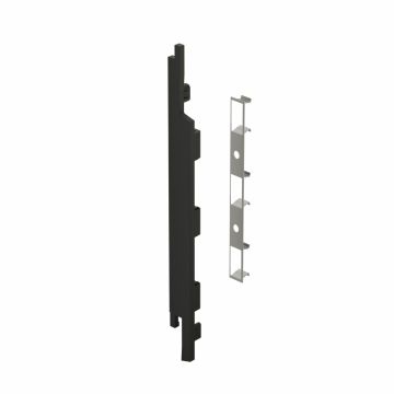 Eindkap+connector links voor 2815 (5st) - Nightblack pure mat