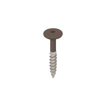 Torx schroef 32mm rvs V2A 100st - Bruingrijs