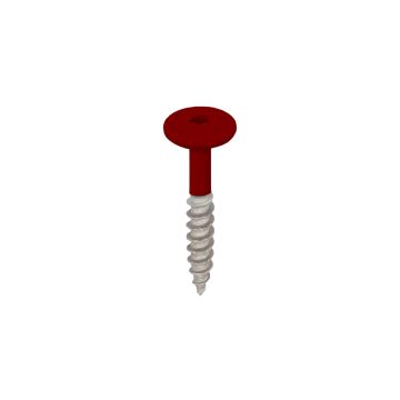Torx schroef 32mm rvs V2A 100st - Rood