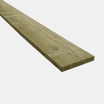 Douglas Lariks 22x200x4000mm plank groen geïmpregneerd