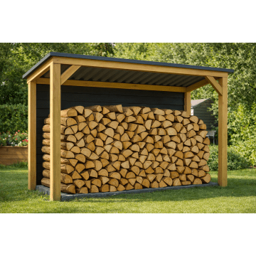 HBM haardhout overkapping - Lariks/Douglas naturel