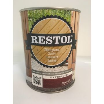 Restol Houtolie Zijdeglans 1L Hardhoutbruin