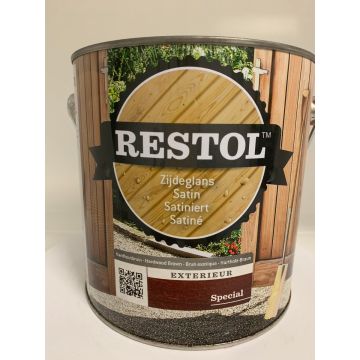 Restol Houtolie Zijdeglans 2,5L Hardhoutbruin - Hout en Bouwmaterialen - 2023