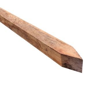 Hardhouten paal Azobé gepunt 70x70x2000 mm