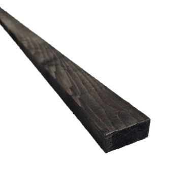 Vuren panlat geschaafd zwart 22x50x4200mm