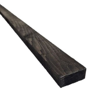Vuren panlat geschaafd zwart 22x50x3000mm