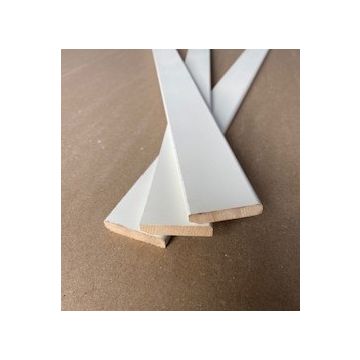 LWK: MDF Plint 9x45x2440 mm FSC, wit voorgelakt - Hout en Bouwmaterialen - 2023