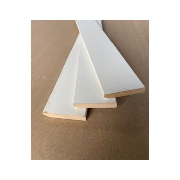 LWK: MDF Plint 12x70x2440 mm FSC, wit voorgelakt - Hout en Bouwmaterialen - 2023