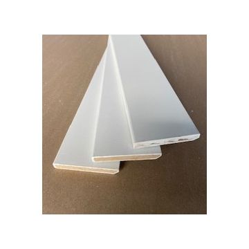 LWK: MDF Plint 12x90x2440 mm FSC, wit voorgelakt - Hout en Bouwmaterialen - 2023