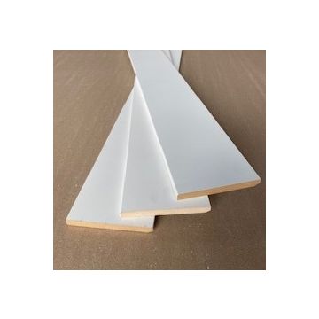 LWK: MDF Plint 12x120x2440 mm FSC, wit voorgelakt