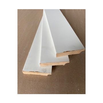 LWK: MDF Plint 18x90x2440 mm FSC, wit voorgelakt - Hout en Bouwmaterialen - 2023
