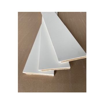 LWK: MDF Plint 18x140x2440 mm FSC, wit voorgelakt - Hout en Bouwmaterialen - 2023