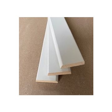 LWK: MDF Koplat schuin B 12x45x2440 mm FSC, wit voorgelakt - Hout en Bouwmaterialen - 2023