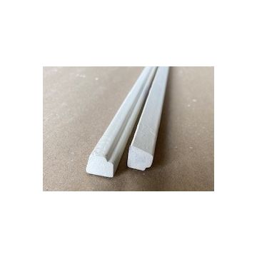 LWK: Meranti Glaslat C1 17x19x2750 mm, wit gegrond