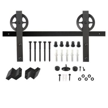 Schuifdeurbeslag Zwart