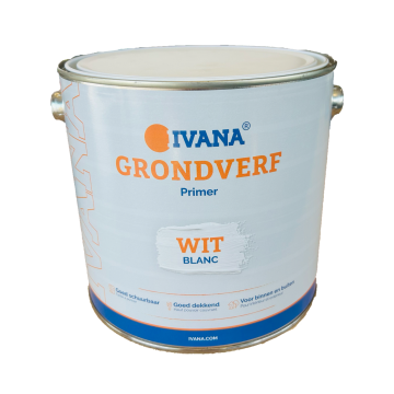 Ivana grondverf wit 2,5 liter