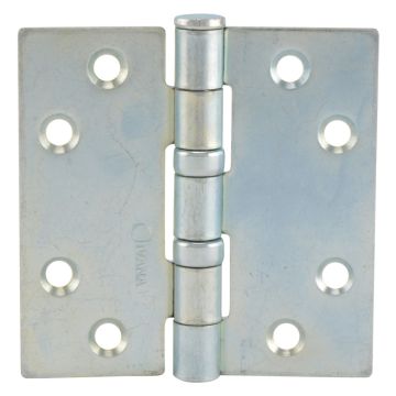 Ivana kogellagerscharnier gegalvaniseerd 89 mm rechte hoek