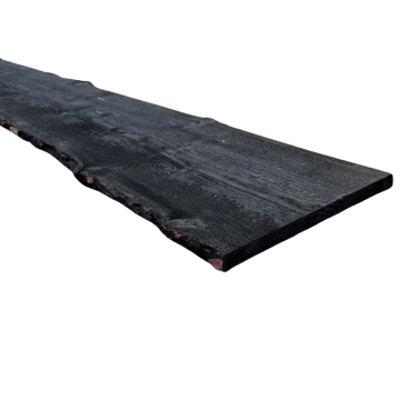 Schaaldelen Grenen zwart 20x200-300x4000mm