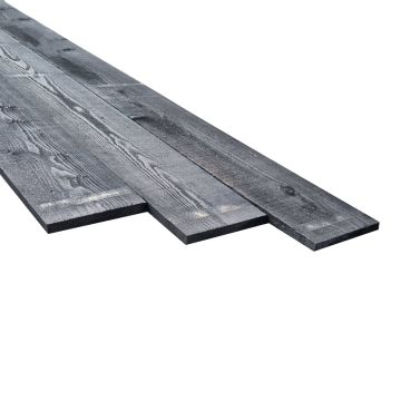 Douglas Lariks 22x200x5000mm plank zwart fijnbezaagd geïmpregneerd
