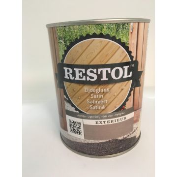 Restol Houtolie Zijdeglans 1L Lichtgrijs