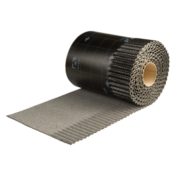 Ubbink Ubiflex loodvervanger ribbel 30cm rol=6m grijs (0534266)