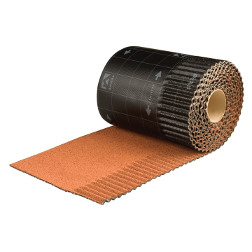 Ubbink Ubiflex loodvervanger ribbel 30cm rol=6m natuurrood (0534276)