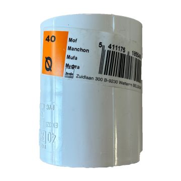 PVC mof 40mm dikwandig