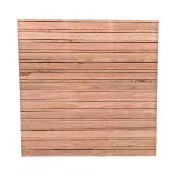 Tuinscherm Hardhout Modern Keruing premium KD 1800x1800 verticaal