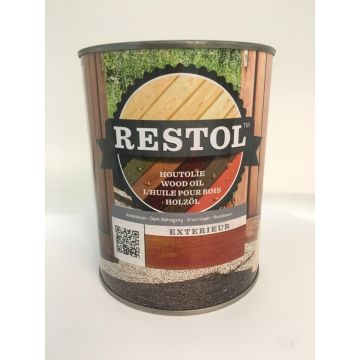 Restol Houtolie Zijdeglans 1L Notenbruin