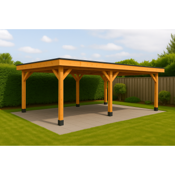 HBM Douglas Overkapping - aan huis of vrijstaand - 600x300 cm - Naturel